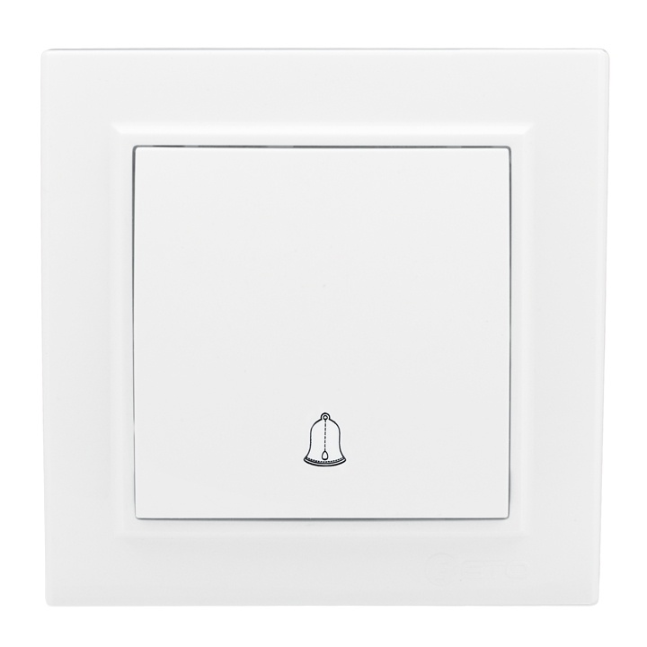 "Минск" Кнопка звонка СП 10А, белый EKF фото 1