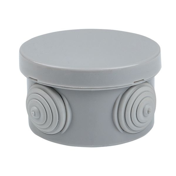 Коробка распаячная о/у 85х40, АБС, серая, 4 входа, IP54 КМР-040-039 фото 1
