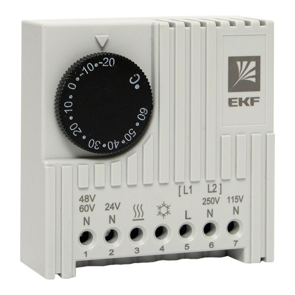 Термостат NO/NC (охлаждение/обогрев) на DIN-рейку 5-10A 230В IP20 EKF фото 1