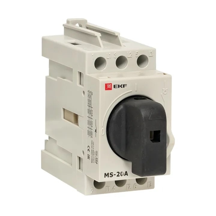 Рубильник модульный MS-20A 3P на DIN-рейку EKF фото 1