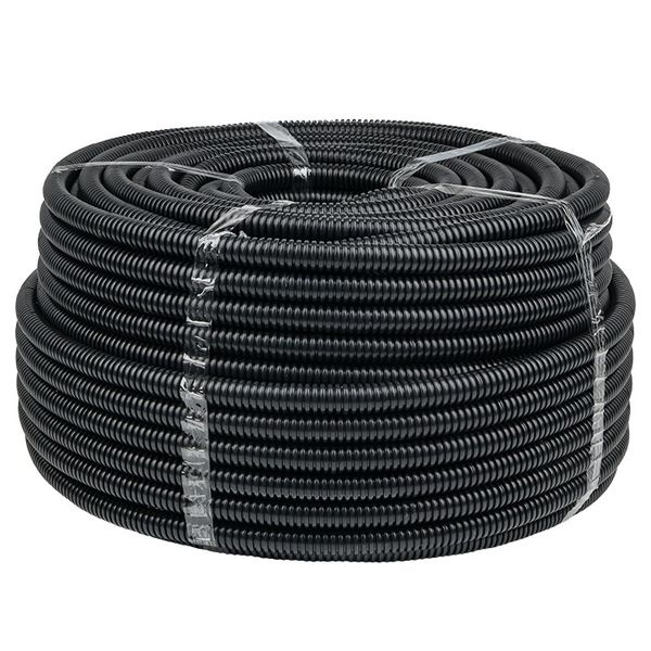 Труба гофр. FRHF с зондом d63мм (15м) черная Plast EKF PROxima фото 1