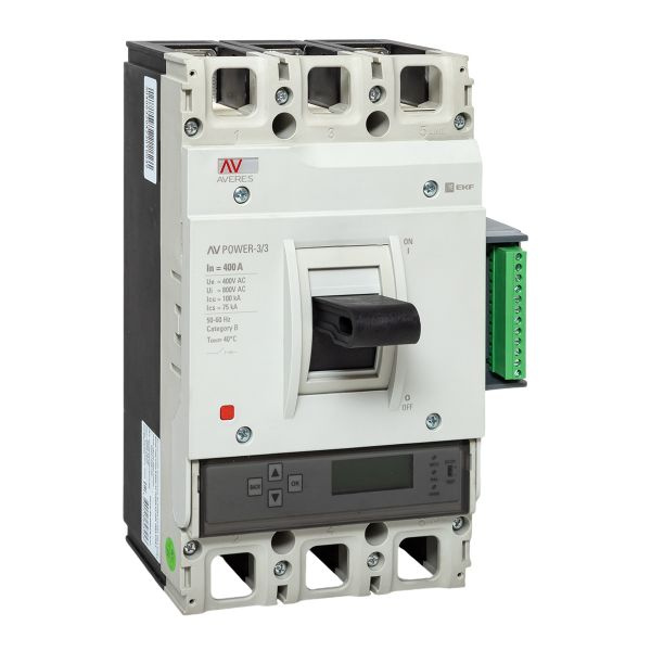 Выключатель AV-POWER-3/3 400А 100кА ETU6.2 EKF фото 1