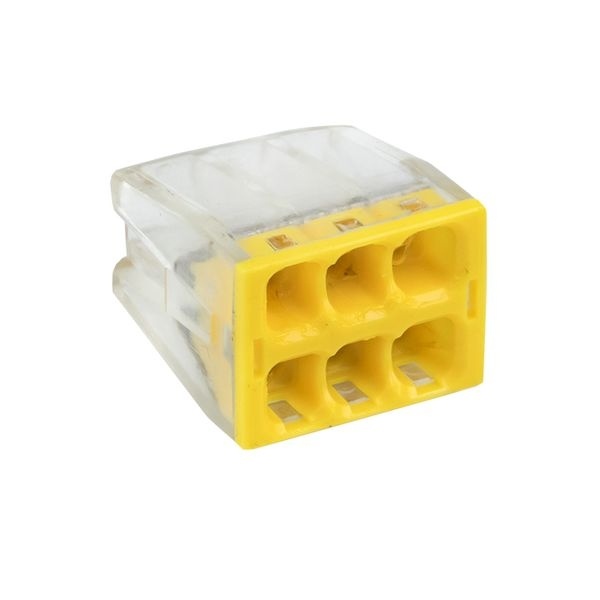 Клемма СМК 2273-246 (с пастой) 6 отв 0,5-2,5мм2(уп.50шт.) EKF фото 1