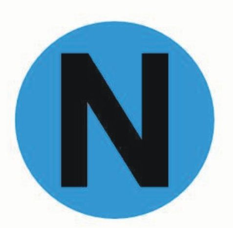 Наклейка "N" d=20 EKF PROxima фото 1