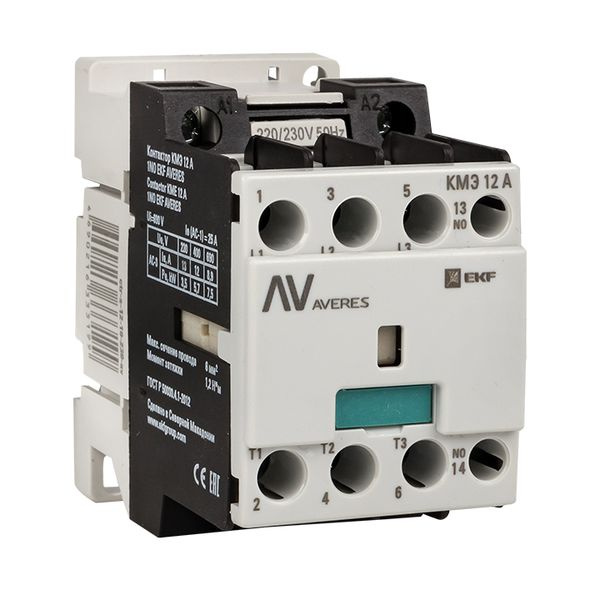 Контактор КМЭ 12А 1NC 400В АС EKF AVERES фото 1