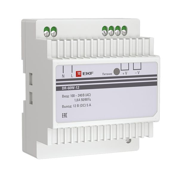 Блок питания 12В DR-60W-12 EKF PROxima фото 1