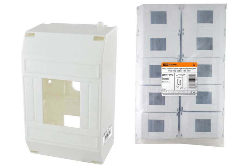 Бокс КМПн 1/4 для наруж. уст. с крышкой IP40 TDM фото 1